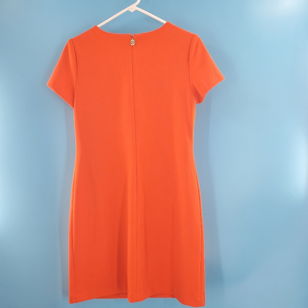 Tommy H orange midi retro dress - Picture 2 of 11